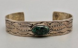 Vintage Sterling Silver and Turquoise Bracelet