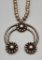 Vintage Handmade Silver Bead Necklace with Naja Pendant