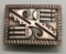 Older Hopi Style Overlay Sterling Silver Belt Buckle