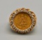 Dos Pesos Gold and Diamond Ring