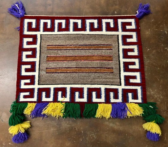 Nice Hand-spun Navajo "Sunday" Saddle Blanket