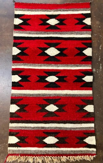 Vintage Navajo Textile - Hand-spun