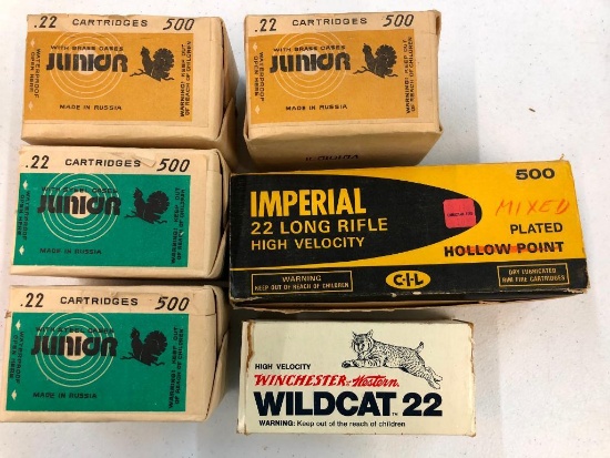 Interesting Lot of Mostly Collectible .22 Ammo
