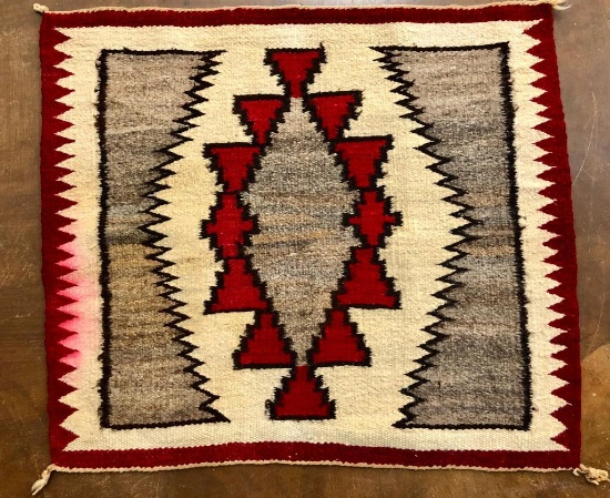 Circa 1950s Hand-spun Navajo Textile