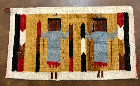 Older Navajo Yei Textile