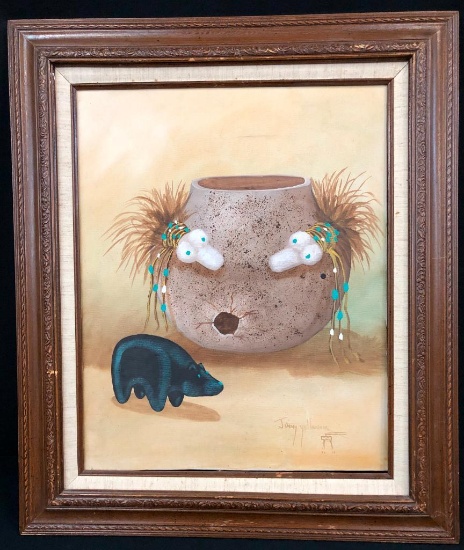 Original Oil Painting by Jimmy Yellowhair