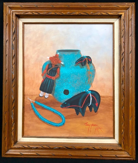 Original Oil Painting by Jimmy Yellowhair