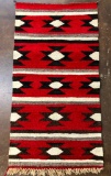 Vintage Navajo Textile - Hand-spun