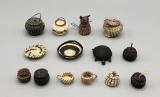 14 Mini Horsehair Baskets