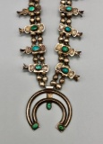 1940's Box Bow Squash Blossom Necklace