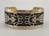 Hopi Overlay Bracelet by Lendrick Lomayestewa