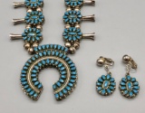 Double Sided Denim Lapis & Malachite Squash Necklace