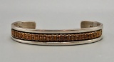 Sterling Silver & Gold Filled Stamped Bracelet
