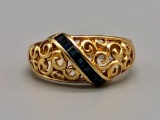 14K Gold and Sapphire Ring