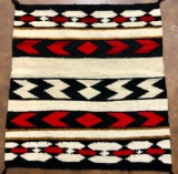 Vintage Saddle-blanket Size Navajo Textile