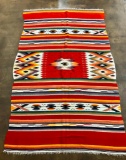 Colorful Vintage Mexican Saltillo Textile