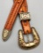 Rare Sterling Silver and Gold Buckle Set by Hollands