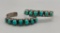 Two Older Matching Carved Turquoise Bracelets