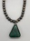 Double Sided Chrysocolla Spinner Necklace