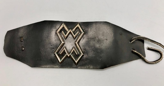 Vintage Sterling Silver & Leather Ketoh