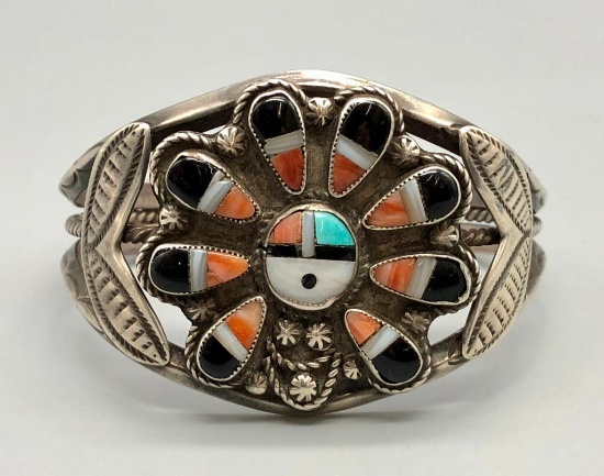Older Sunface Inlay Bracelet
