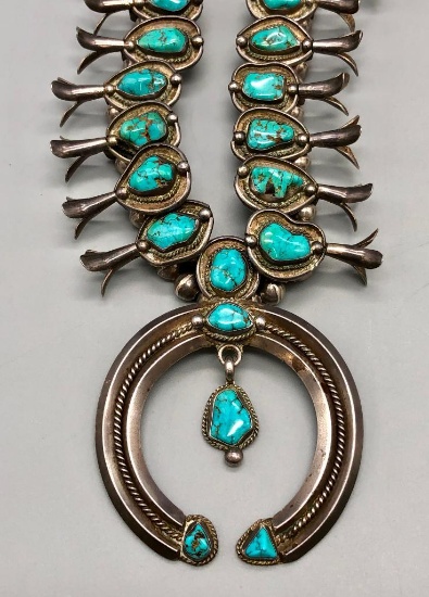 Vintage Squash Blossom Necklace