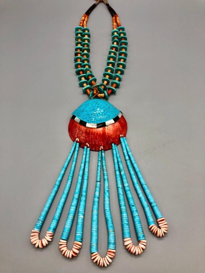 Large Spiny Oyster Shell Necklace