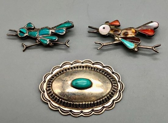 Three Fred Harvey Era Pins