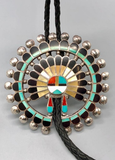 Zuni Inlay Bolo Tie
