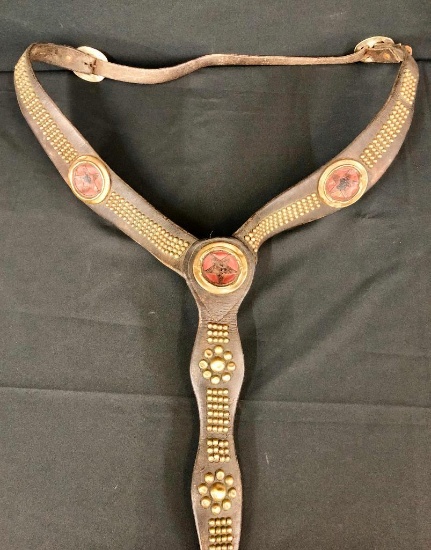 Vintage Studded Breast Collar with Stars