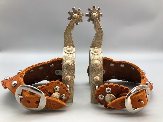 Silver Overlay Spurs