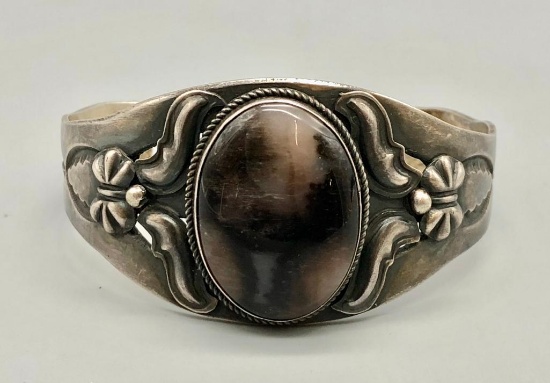 Retro Style Petrified Wood Bracelet