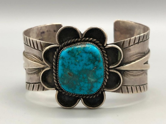 Turquoise and Sterling Silver Bracelet