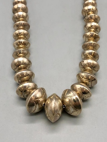 Sterling Silver Bead Necklace
