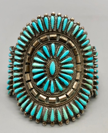 Vintage Petit Point Cluster Bracelet