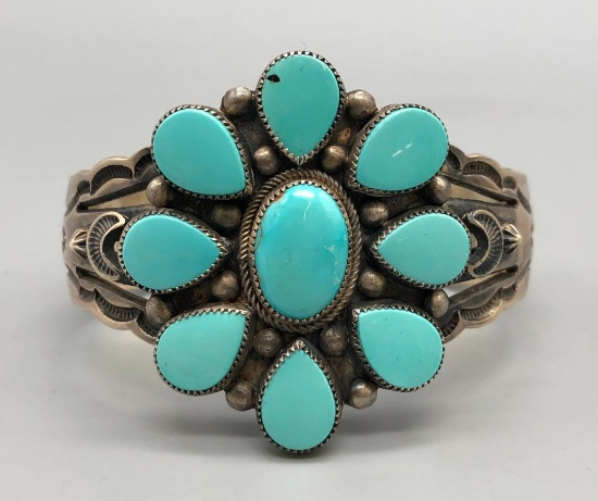 Sterling Silver & Turquoise Bracelet