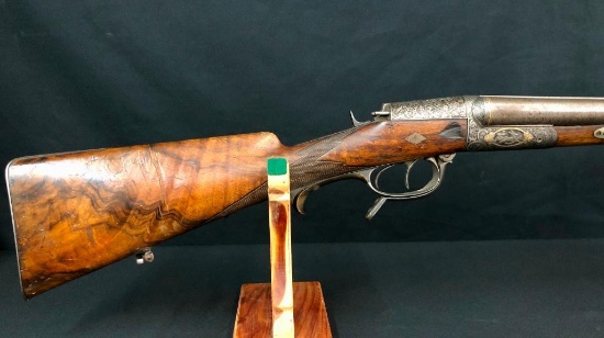 Antique A. Lahaye Engraved Shotgun