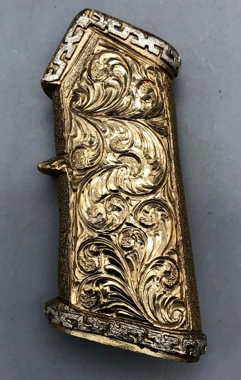 Fancy Golden Plated AR grip