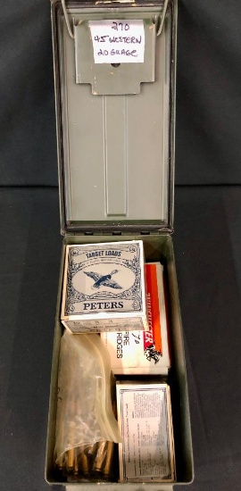 .45 Colt, 12 Gauge, 20 Gauge & Ammo Box