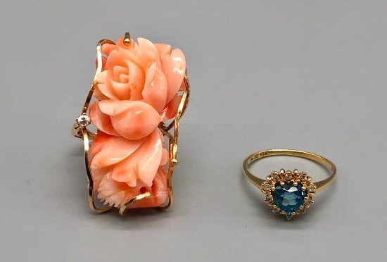 Two 14K Gold Rings