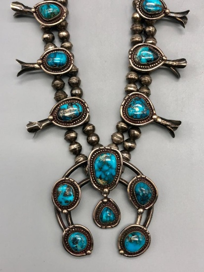 Beautiful Vintage Squash Blossom Necklace