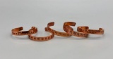 Five Copper Bracelets by Dolores Little