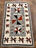 Vintage Navajo Textile with Valero Stars