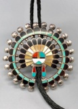 Zuni Inlay Bolo Tie