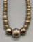 Stamped Sterling Silver Bead Necklace