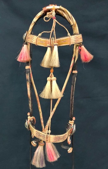 Deer Lodge Hitched Horsehair Headstall