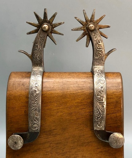 Silver Mounted Cowboy Spurs