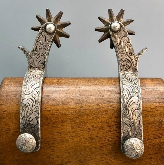 Vintage Double Mounted Cowboy Spurs