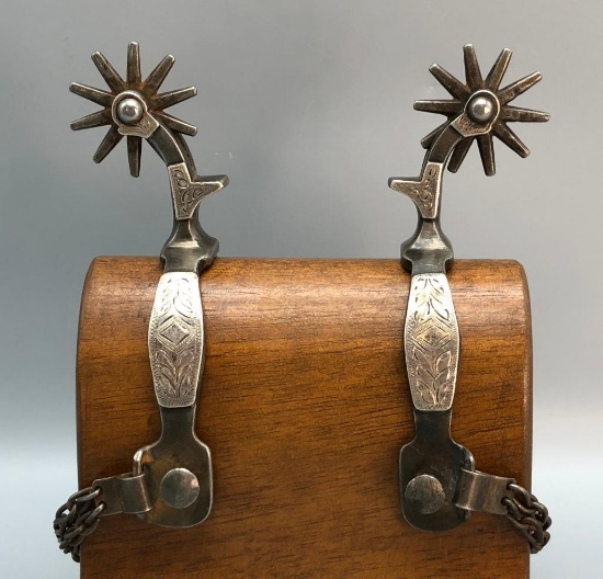 Vintage Single Mounted Drop Shank Spurs