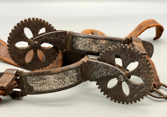 Fancy Older Mexican Style Spurs